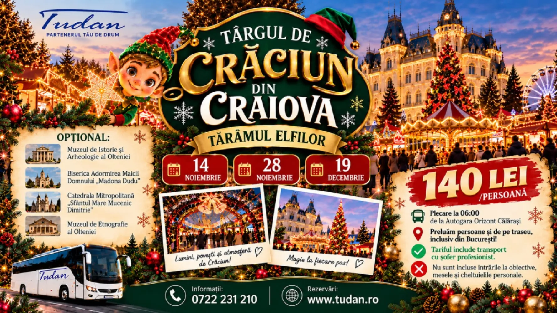 Targul de Craciun din Craiova - Taramul Elfilor